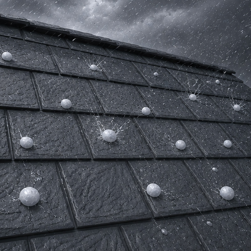 2" Hail resistance metal roofing system by Roof Pros Plus