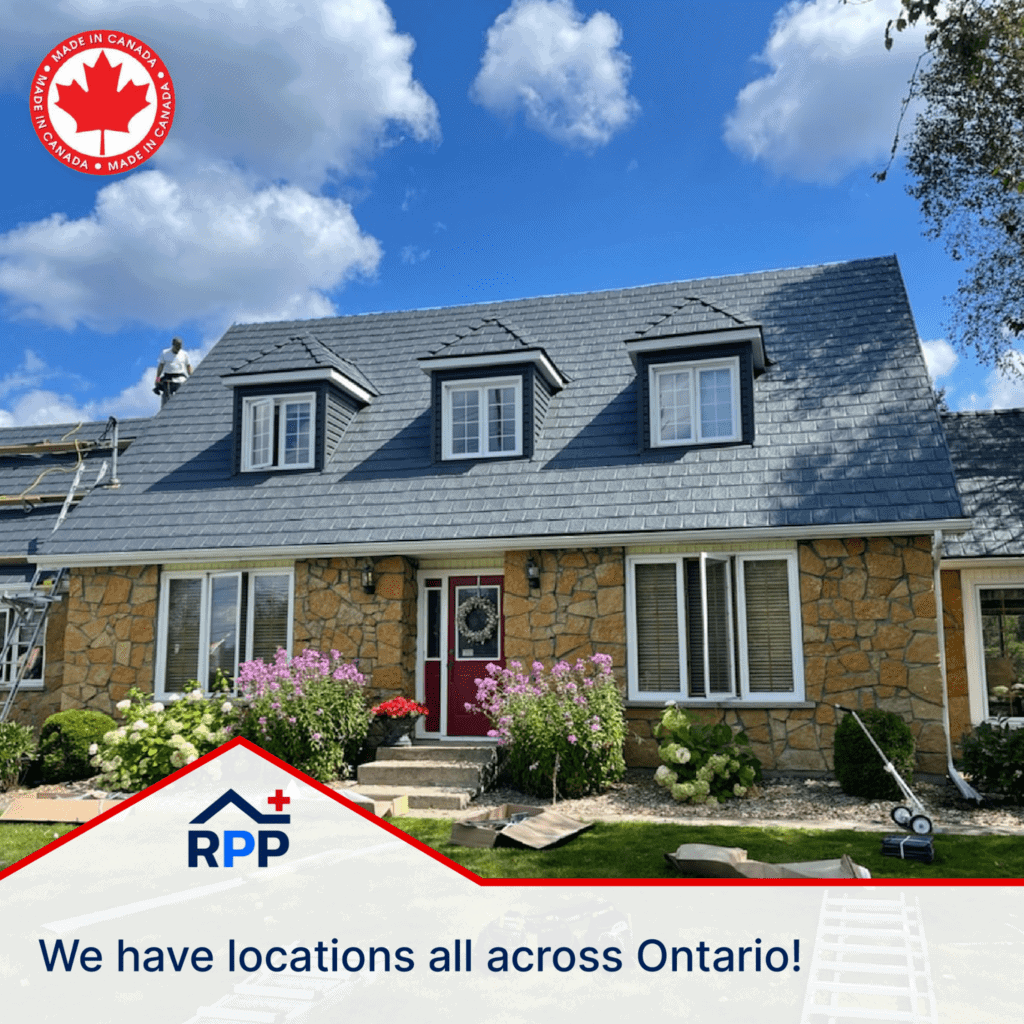 Stunning stone residential home with new metal roofing system