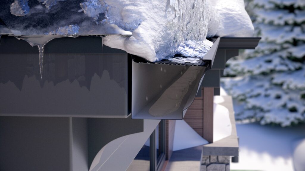 ice dams forming on roof in Ontario