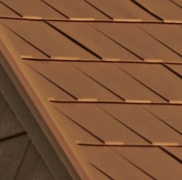 Copper shingle sample